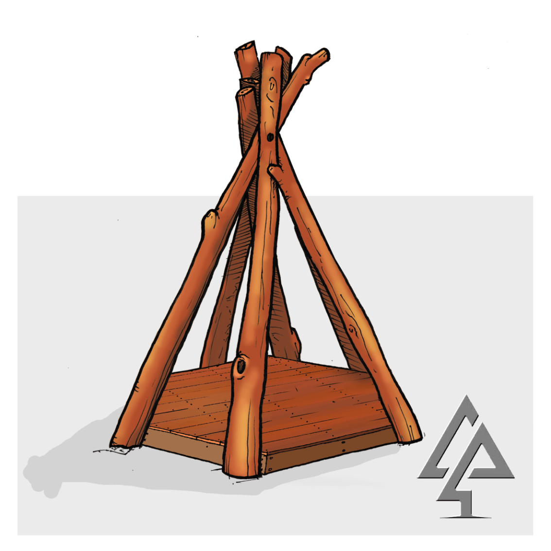 Accessible Timber Tee Pee with Deck | Inclusive Play WA | VRI